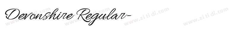 Devonshire Regular字体转换 Devonshire Regular字体转换